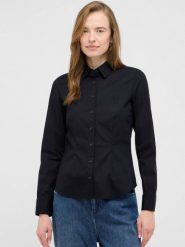 Damska Koszula Mustang Style Allegheny Black Beauty 1016724 4185. Czarne koszule damskie Mustang, m, bez wzorów, bez kołnierzyka, bez ramiączek. Za 149.99 zł.