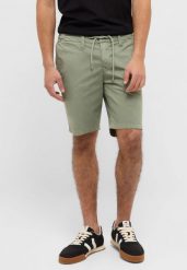 Męskie Szorty Mustang Style Portland Shorts Sea Spray 1017458 6332. Niebieskie szorty męskie Mustang, z materiału, bez kołnierzyka. Za 139.99 zł.