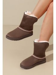 C'M Botki zimowe w kolorze brązowym rozmiar: 41. Brązowe botki damskie C'M, na zimę, bez obcasa, bez zapięcia. Za 108.99 zł.