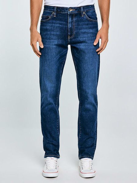 BIG STAR Dżinsy "Harper" - Tapered fit - w kolorze niebieskim rozmiar: W32/L32. Niebieskie jeansy męskie Big Star. Za 179.99 zł.