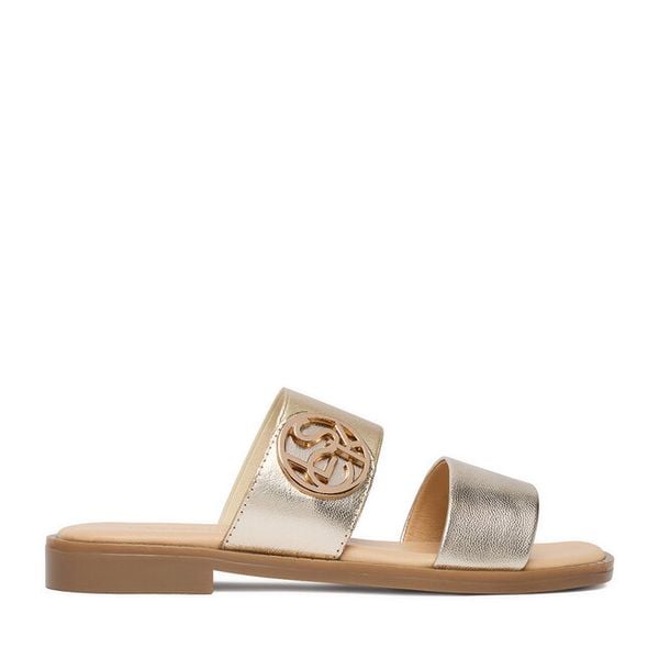 Klapki Lasocki. Żółte klapki damskie Lasocki, bez wzorów, bez obcasa. Za 129.99 zł.