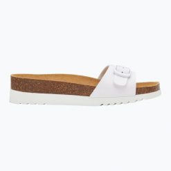 Klapki damskie Scholl Ginni Wide Med. Białe obuwie trekkingowe damskie Scholl. Za 219.99 zł.