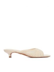 Nine West Klapki CEO-NV-015 Beżowy. Brązowe klapki damskie Nine West, bez wzorów, z materiału, bez obcasa. Za 229.99 zł.