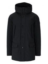 Woolrich Parka puchowa "Artic" w kolorze czarnym rozmiar: XL. Czarne parki męskie Woolrich, na zimę, xl, z aplikacjami, z puchu. Za 1,339.78 zł.