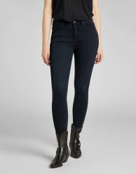 LEE SCARLETT HIGH DAMSKIE SPODNIE JEANSOWE ZIP DARK LEA L31BPHJB 112139830. Spodnie materiałowe damskie Lee, bez wzorów, z jeansu. Za 199.99 zł.