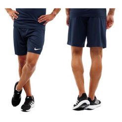 Spodenki męskie Nike Dry Park III NB K. Niebieskie szorty męskie Nike, bez kołnierzyka. Za 66.99 zł.