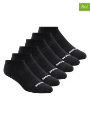 Skechers Skarpety (6 par) w kolorze czarnym rozmiar: 37-40,5. Czarne skarpetki męskie Skechers, bez wzorów, ze splotem. Za 30.99 zł.