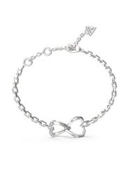 Guess Bransoletka JUBB0461 8JW Srebrny. Szare bransoletki damskie Guess, metalowe. Za 209.99 zł.