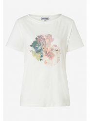 More & More Koszulka w kolorze białym rozmiar: 46. Białe bluzki damskie MORE & MORE, bez wzorów, z bawełny, bez kołnierzyka. Za 83.03 zł.