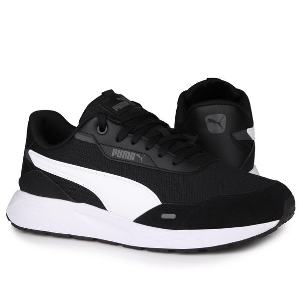 Buty sportowe Puma RUNTAMED. Białe buty sportowe na co dzień męskie Puma, z materiału, bez zapięcia, na fitness i siłownię. Za 309.00 zł.