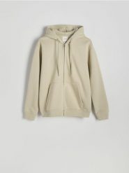 Bluza z kapturem - jasnozielony. Zielone bluzy z kapturem męskie Reserved, l, z bawełny. W wyprzedaży za 79.99 zł.