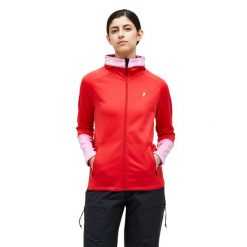 Bluza Peak Performance damska Rider Zip Hood czerwona - S. Czerwone bluzy bez kaptura damskie Peak Performance, s. W wyprzedaży za 599.00 zł.