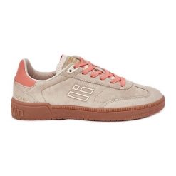 Zamszowe Buty Sportowe Sneakersy Damskie D.Franklin DFSH387005 Beżowe beżowy. Brązowe buty sportowe na co dzień damskie bez wzorów, z gumy. Za 418.45 zł.