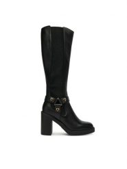 LOVE MOSCHINO Kozaki JA2608AG0NIA0000 Czarny. Czarne kozaki damskie Love Moschino, ze skóry, bez obcasa, na słupku. Za 1,589.00 zł.