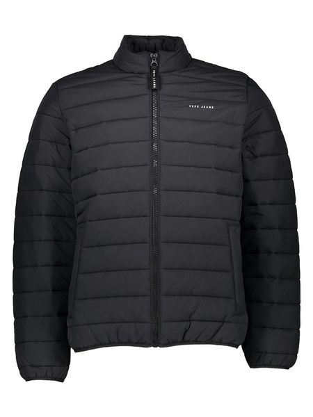 Pepe Jeans Kurtka pikowana w kolorze czarnym rozmiar: M. Czarne kurtki męskie Pepe Jeans, m, bez wzorów, z jeansu, bez kaptura. Za 228.92 zł.