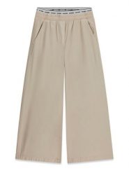 Guess Spodnie materiałowe J6GB06 WHB40 Beżowy Regular Fit. Brązowe spodnie dziewczęce Guess, z bawełny. Za 264.99 zł.