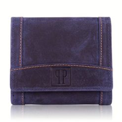 Portfel skórzany PAOLO PERUZZI T-70-PU fioletowy. Fioletowe portfele damskie Paolo Peruzzi, bez wzorów, ze skóry. Za 49.99 zł.