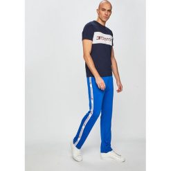 Tommy Sport - Spodnie. Niebieskie spodnie sportowe męskie Tommy Sport, z dzianiny. W wyprzedaży za 289.90 zł.