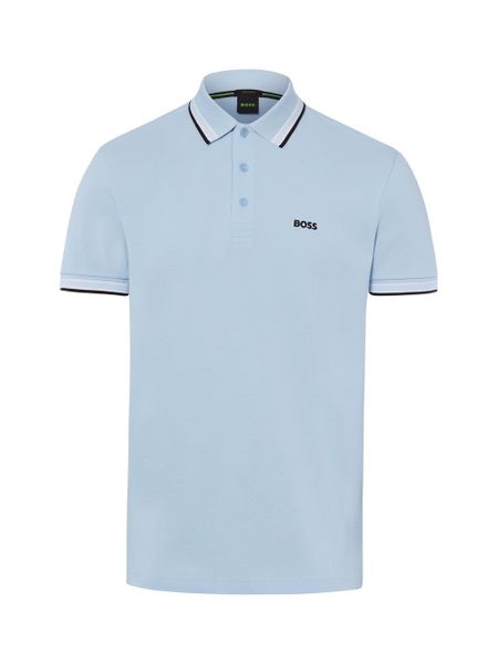 BOSS Green koszulka polo - Paddy Mężczyźni Bawełna niebieski, L. Niebieskie koszulki polo męskie Boss Green, l, bez wzorów, z bawełny, bez ramiączek. Za 449.95 zł.
