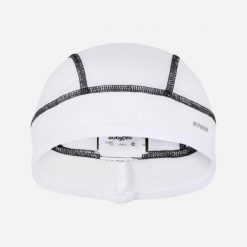 Czapka pod kask rowerowy Btwin 500 Aquafreeze. Białe czapki męskie VAN RYSEL, bez wzorów, z materiału. Za 49.99 zł.