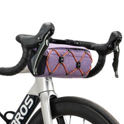 Torba rowerowa Rockbros na kierownicę 2,2L. Fioletowe torby męskie na ramię ROCKBROS, bez wzorów, z materiału, na ramię. Za 99.99 zł.