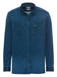Camel Active Koszula dżinsowa - Regular fit - w kolorze granatowym rozmiar: 6XL. Niebieskie koszule męskie Camel Active, xl, bez wzorów, z bawełny, bez kołnierzyka, bez ramiączek. Za 113.10 zł.
