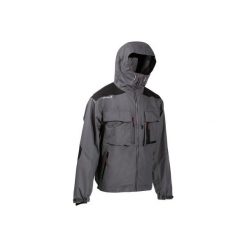 Kurtka wędkarska 500. Szare kurtki damskie CAPERLAN, xl, bez wzorów, z materiału, bez kaptura. Za 299.99 zł.
