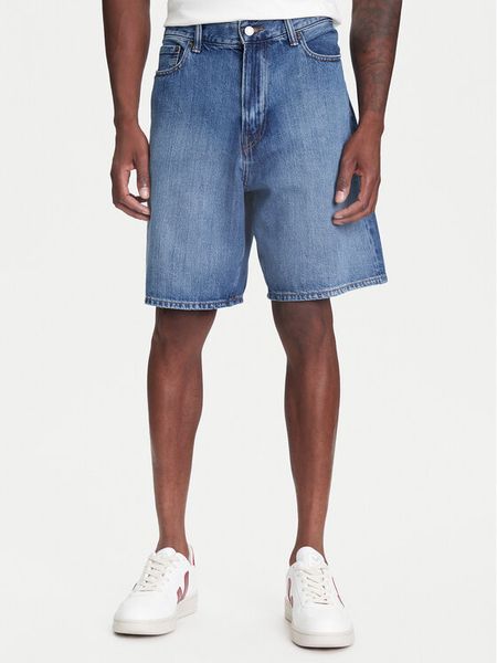 Gap Szorty jeansowe 781610-00 Niebieski Loose Fit. Niebieskie szorty męskie GAP, bez wzorów, z bawełny. Za 239.99 zł.