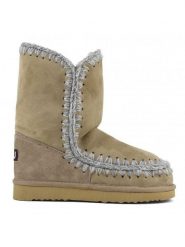 Mou Skórzane kozaki zimowe w kolorze beżowym rozmiar: 36. Brązowe kozaki damskie Mou, z wełny, bez obcasa. Za 643.99 zł.