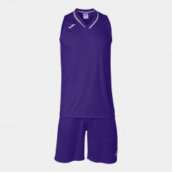 Zestaw do koszykówki męski Atlanta. Czarne szorty męskie Joma, bez wzorów, z dżerseju, sportowe. Za 136.80 zł.