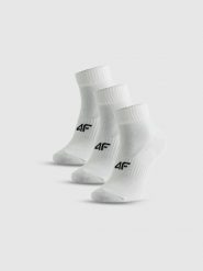 4F Skarpetki długie (3-pack) męskie - białe 39-42. Białe skarpetki męskie 4f, bez wzorów, z bawełny. Za 54.99 zł.