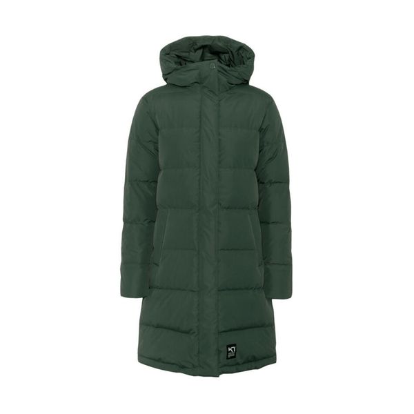 Damska długa kurtka Kari Traa Kyte. Zielone kurtki damskie Kari Traa, bez wzorów, z puchu, bez kaptura. Za 1,257.50 zł.