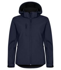 Clique Classic Softshell Hoody Women - 3-warstwowy softshell recykling – Dark. Niebieskie kurtki softshell damskie CLIQUE, xl, bez wzorów, z softshellu, bez kaptura. Za 302.25 zł.