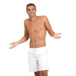 Spodenki szorty męskie krótkie plażowe Arena File Beach. Białe kąpielówki męskie Arena, m, bez wzorów, do pływania. Za 101.98 zł.