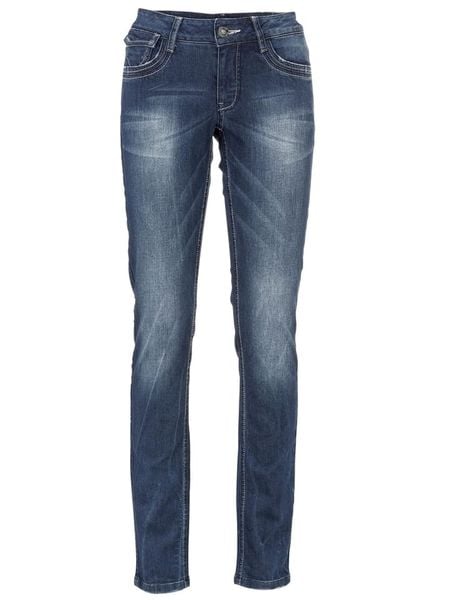 Heine Dżinsy - Skinny fit - w kolorze granatowym rozmiar: 48. Niebieskie jeansy damskie Heine. Za 140.86 zł.