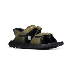 Męskie sandały turystyczne Columbia KONOS HIKER 2-STRAP 2121561383. Zielone sandały męskie Columbia, z gumy, z okrągłym noskiem, bez zapięcia. Za 239.00 zł.
