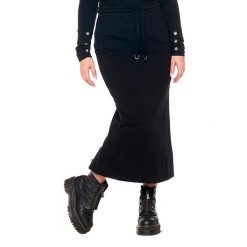 Bluza z sznurek regulacyjny na co dzień na siłownię. Czarne bluzy bez kaptura damskie LEONE 1947 APPAREL, z bawełny. W wyprzedaży za 124.24 zł.