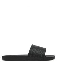 Calvin Klein Klapki Pool Slide Mono HW0HW02541 Czarny. Czarne klapki damskie CALVIN KLEIN, bez wzorów, z materiału, bez obcasa. Za 219.99 zł.