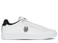Buty męskie K-Swiss COURT SHIELD II Biały (04412-989-M). Białe buty trekkingowe męskie K-Swiss, bez zapięcia, trekkingowe. Za 159.00 zł.