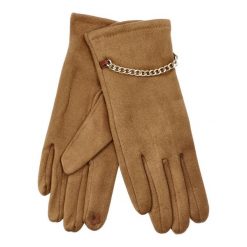 Żółte Rękawiczki Glamour Damskie Armodo. Żółte rękawiczki damskie Armodo, na zimę, bez wzorów. Za 49.99 zł.