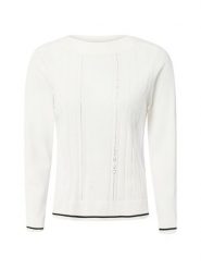 Liu Jo Collection Swetry Kobiety wiskoza biały, M. Białe swetry klasyczne damskie Liu Jo Collection, m, z wiskozy, bez kołnierzyka. Za 559.95 zł.