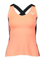 Mizuno Top sportowy w kolorze pomarańczowym rozmiar: XS. Pomarańczowe topy damskie Mizuno, xs, bez wzorów, z materiału, bez kołnierzyka. Za 52.79 zł.