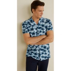 Mango Man - Koszula Sunshine. Białe koszule męskie Mango Man, m, bez wzorów, z bawełny, bez kołnierzyka, bez ramiączek. W wyprzedaży za 59.90 zł.