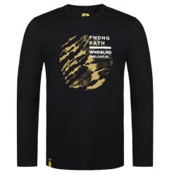 LOAP Aldar męska koszulka z długim rękawem, czarna, XL. Brązowe koszulki męskie z długim rękawem MEN'S HEALTH, m, z bawełny. Za 182.99 zł.