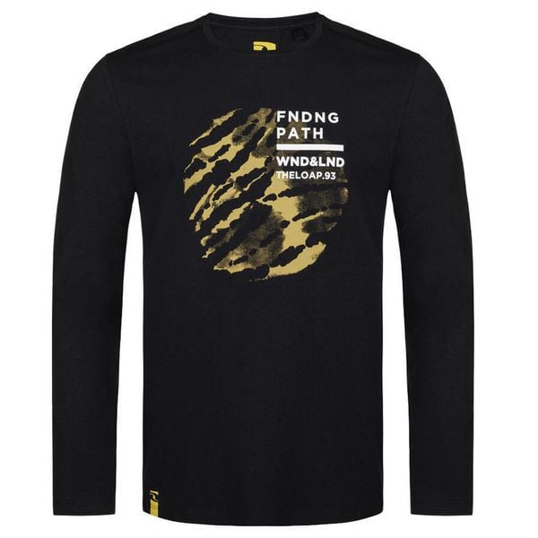 Koszulka męska Loap Aldar z długim rękawem, czarna, 2XL. Brązowe koszulki męskie z długim rękawem MEN'S HEALTH, m, z bawełny. Za 91.00 zł.