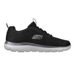 Buty Skechers Summits Torre 232395-BKTP czarne. Czarne buty sportowe na co dzień męskie bez zapięcia, trekkingowe. Za 408.30 zł.