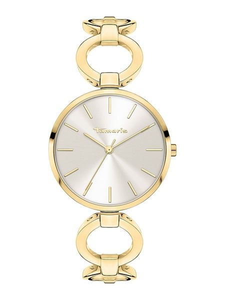 Tamaris Zegarek kwarcowy w kolorze złotym rozmiar: onesize. Żółte, analogowe zegarki damskie Tamaris, ze stali. Za 292.20 zł.