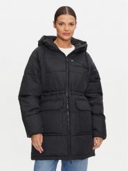 Tommy Jeans Płaszcz zimowy Vail DW0DW18842 Czarny Regular Fit. Czarne płaszcze damskie Tommy Jeans, na zimę, l, bez wzorów, z jeansu. Za 1,199.00 zł.