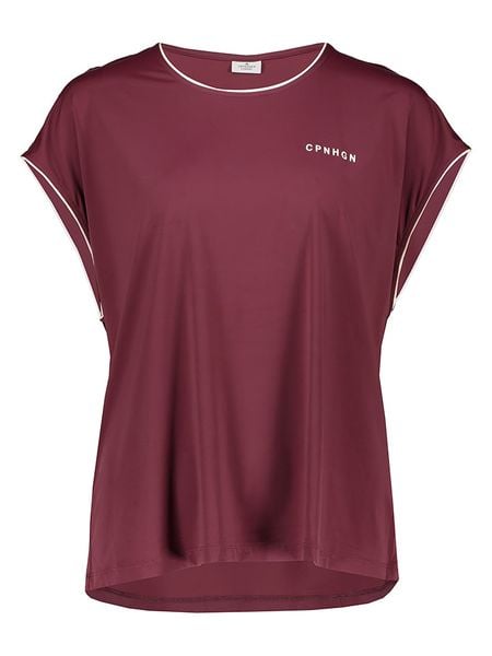 Copenhagen Studios Koszulka sportowa w kolorze bordowym rozmiar: M. Czerwone bluzki sportowe damskie Copenhagen Studios, m, z materiału, bez kołnierzyka, bez ramiączek. Za 48.16 zł.