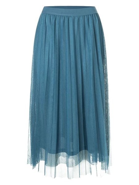 More & More Spódnica w kolorze niebieskim rozmiar: 44. Niebieskie spódniczki damskie MORE & MORE, bez wzorów, midi, rozkloszowane. Za 121.51 zł.